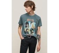 John Varvatos Ss Crew Tee - Motley Crue Shout Dried Sage Taille: XS | T-shirts avec imprimés Outlet | Homme | Vert