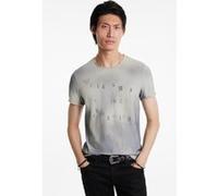 John Varvatos Ss Raw Edge Tee - Welcometo The Revolution Tea Stain Taille: XS | T-shirts avec imprimés Outlet | Homme