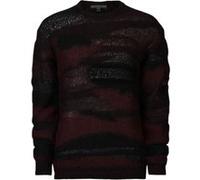 John Varvatos Stanly Easy Fit Ls Crew With Intarsia Dark Plum Taille: XXL | Pulls Outlet | Homme | Magenta