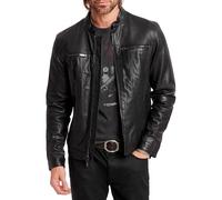 John Varvatos Star USA Veste en cuir pour homme - Noir - Taille L