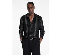 John Varvatos Straight Bottom Hem Shirtwith Regular Co Smoked Pearl Grey Taille: XXL | Casual chemises Outlet | Homme | Gris