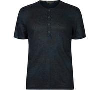John Varvatos Torrance Regular Fit Ss Linen Henley Wit Cosmos Blue Taille: XXL | T-shirts basiques Outlet | Homme | Blanche