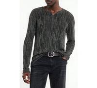 John Varvatos William Slim Fit Henley With Miss And Tu Iron Grey Taille: M | Manches longues Outlet | Homme | Gris