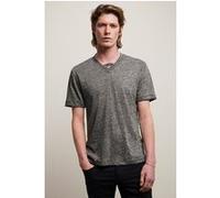 John Varvatos Wooster Regular Fit Ss Vneck With Melang Iron Grey Taille: XL | T-shirts basiques Outlet | Homme | Gris