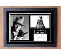 John Wayne Tableau encadré (24 x 33 cm) - Décoration murale occidentale