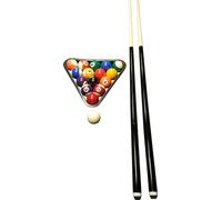 John West Billard Set pour débutants - boules + triangle + 2 queues