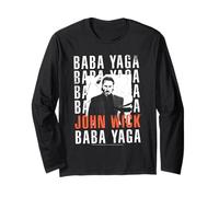 John Wick Baba Yaga Repeating Text & Photo Action Movie Manche Longue