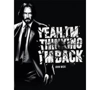John Wick - Impression sur toile "Yeah I'm Thinking I'm Back", Weit PM10588 (50 cm x 40 cm) (Blanc/Noir)