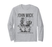 John Wick Minimalist Baba Yaga Distressed Collage Movie Manche Longue
