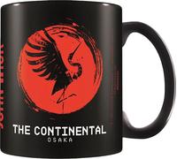John Wick - Tasse à café "The Continental" PM11271 (Taille unique) (Noir/Rouge)