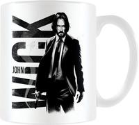 John Wick - Tasse à café "Yeah I'm Thinking I'm Back" PM10651 (12 cm x 10,5 cm x 9 cm) (Blanc/Noir)
