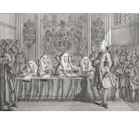 John Wilkes Esquire devant la cour du banc du roi. John Wilkes 1725 1797. Journaliste radical anglais et politicien. Il a passé deux ans à la prison du banc du roi et a été condamné à une amende de