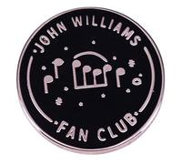 John Williams Fan Club American Composer Chef d'orchestre Musique Notes de Musique Film Partitions Bande sonore Hollywood Icône 2,8 cm Pin Badge par Pinstant, 1.1 Inches wide, Émail, émail
