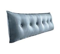 Johnear Coussin de Dossier pour canapé, Cale Dos Plage,Traversin Grand Coussin de Lecture en Velours, Oreiller Triangle Compensé Wedge, Coussin Lombaire, tête de lit, Coussin pour Jambes, Gris 180 cm