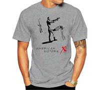 Johniel American History X V1 Movie Poster T T-Shirts à Manches Courtes Grey(Large)
