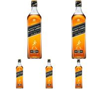 Johnnie Walker Black Label 12 ans Whisky Blend 40% 1L (Lot de 5)