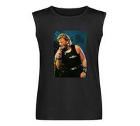 Johnny and Hallyday Mort Basic Funny Top Men's Vests Tank Tops O-Neck 100% Cotton Undershirts Unisex Sleeveless T-Shirt XL