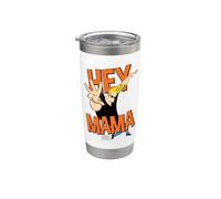 Johnny Bravo Hey Mama Gobelet isotherme en acier inoxydable double paroi