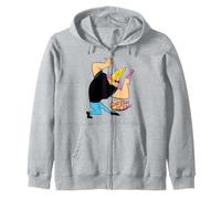 Johnny Bravo WBJBR04 Produit Officiel Cartoon Network Sweat à Capuche
