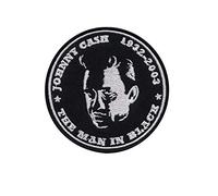 Johnny Cash 1932 2003 Écusson brodé thermocollant Motif The Man in Black