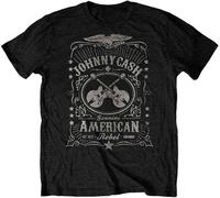 T-shirt johnnycash american rebel unisexe noir taille s Noir G