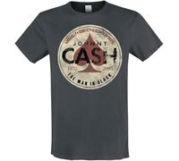 Johnny Cash Amplified Collection - The Man in Black Homme T-Shirt Manches Courtes Anthracite 3XL