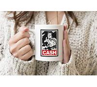 Johnny Cash Finger Up Obey White Coffee Tea Mug Regular 312ml Cup