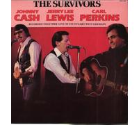 JOHNNY CASH/JERRY LEE LEWIS/CARL PERKINS - SURVIVORS LP (VINYL ALBUM) UK HALLMARK 0