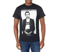 Johnny Cash Men's Mug Shot T-Shirt, Noir, Taille L Unisexe-Adulte