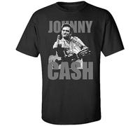 Johnny -Cash Middle Finger Up Shirt Vintage Gift for Men Funny Tee Size 3XL