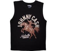 Johnny Cash - "Nashville Concert" Haut sans manches pour homme/femme unie RO13486 (M) (Noir)