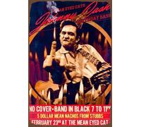 Johnny Cash Performance Poster SP#102 - 20,3 x 30,5 cm - Style vintage - Publicité en métal - Plaque murale décorative
