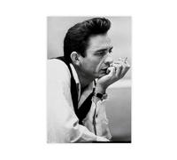 Johnny Cash Poster sur toile Motif cigarette 40 x 60 cm