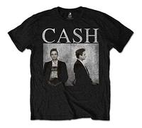 Johnny Cash - T-Shirt # M Black Unisex # Mug Shot [Import]