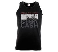 Rocks Off T-shirt Johnny Cash M Noir Unisexe Import