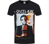 Johnny Cash T-Shirt Outlaw Homme Noir - Taille S Noir G
