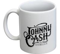 Johnny Cash - Tasse à café, logo PM12002 (taille unique) (Blanc)