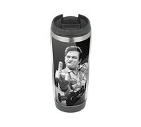 Johnny Cash Tasse de voyage isotherme pour boissons chaudes et froides Motif doigt d'honneur