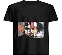 Johnny Depp Characters 10 T Shirt for Men T-Shirt Black L
