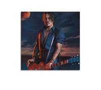Johnny Depp Home Decor Poster mural sur toile, décoration, peinture, art, chambre à coucher, salon, bureau, peinture, décoration moderne, art mural, impression d'image, 70 x 70 cm