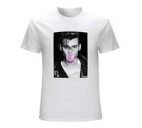 Johnny Depp Icon Bubble Gum Unisex T-Shirt Printed Tee White Mens Top Shirt 3XL