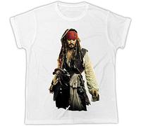 Johnny Depp Jack Sparrow Poster Present Cool Funny Tshirt L