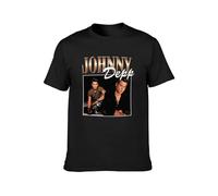 Johnny Depp Men's Fashion T-Shirt Black XL