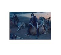 Johnny Depp Poster d'art horizontal sur toile, décoration murale, peinture, art, chambre à coucher, salon, bureau, peinture, décoration d'intérieur moderne, art mural, impression d'image, 50 x 75 cm