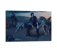 Johnny Depp Poster d'art horizontal sur toile, décoration murale, peinture, art, chambre à coucher, salon, bureau, peinture, décoration d'intérieur moderne, art mural, impression d'image, 50 x 75 cm