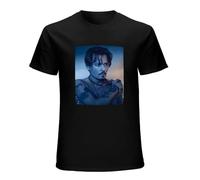 Johnny Depp Unisex T-Shirt Printed Tee Black Mens Top Shirt 3XL