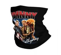 Johnny Hallyday Bandana cache-cou pour homme et femme Hiver Randonnée Ski Écharpe Guêtre Chanteuse française Musique Rock Masque visage