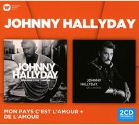 JOHNNY HALLYDAY-COFFRET 2CD:MON PAYS C'EST L'AMOUR & DE L'AMOUR LIMITED 2CD NEUF