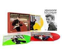 Johnny Hallyday - Coffret Vogue Belge - Triple Vinyle Marbré Rouge, Jaune & Vert