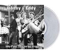 Johnny Hallyday - Eddy Mitchell 45t EP vinyl Blanc "Hey Pony / Tu parles trop"